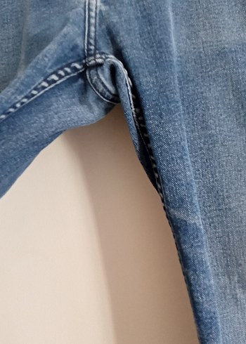 erkek Lacivert Rahat Kesim Denim Pantolon - Görsel 6