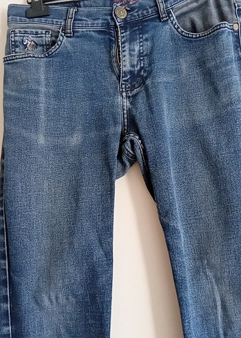 erkek Lacivert Rahat Kesim Denim Pantolon - Görsel 5