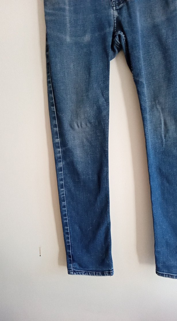 erkek Lacivert Rahat Kesim Denim Pantolon - Görsel 4
