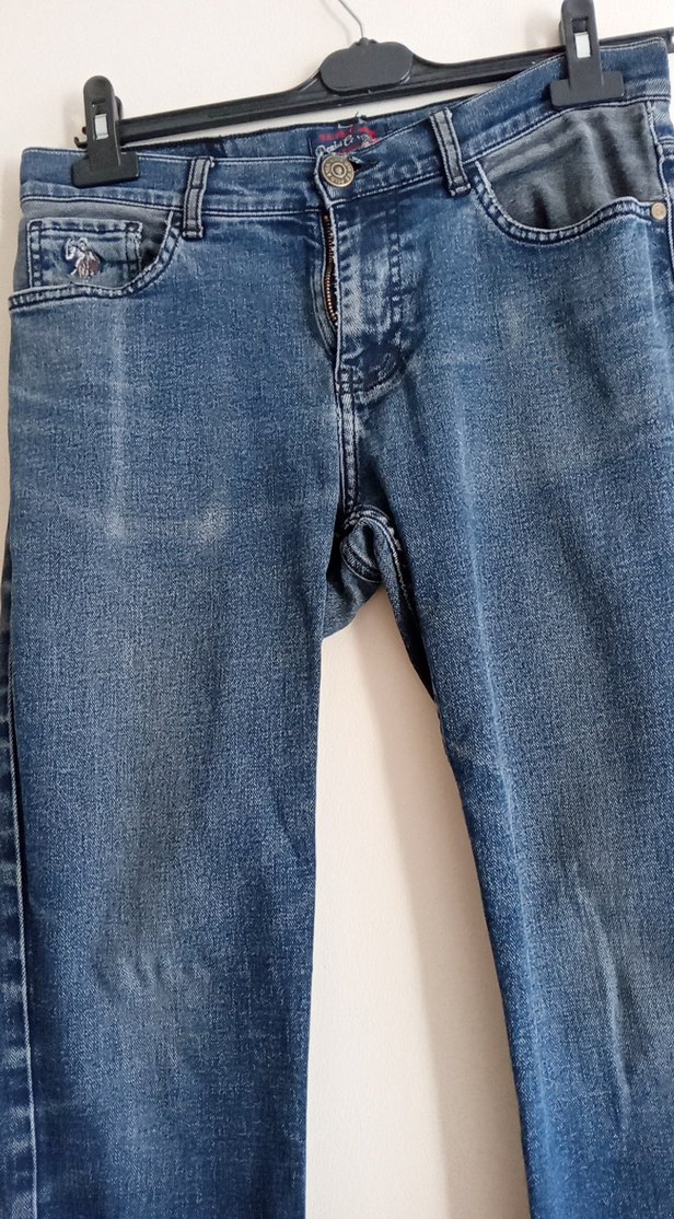 erkek Lacivert Rahat Kesim Denim Pantolon - Görsel 5