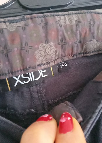 Kadın Siyah Normal Boy Denim Pantolon ikili pantolon - Görsel 10