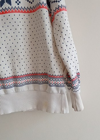 Renkli Bohem Desenli çocuk Triko Sweatshirt - Görsel 5