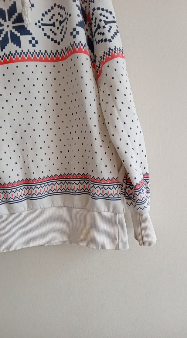 Renkli Bohem Desenli çocuk Triko Sweatshirt - Görsel 5