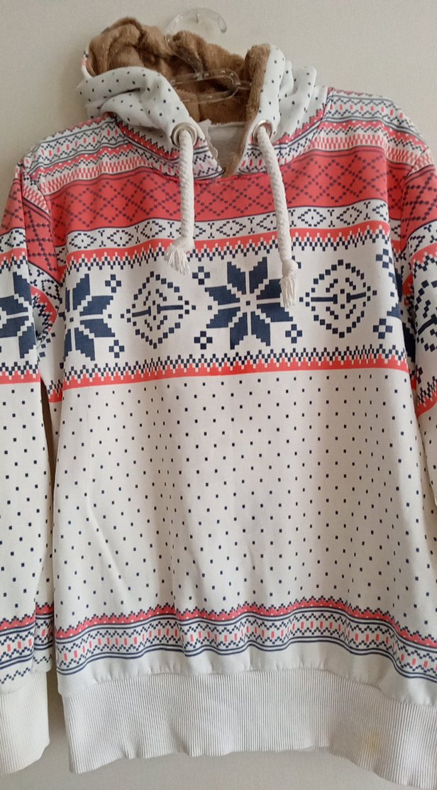 Renkli Bohem Desenli çocuk Triko Sweatshirt - Görsel 2