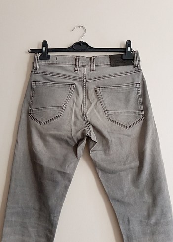 Gri Erkek Denim Pantolon Regular Fit - Görsel 7