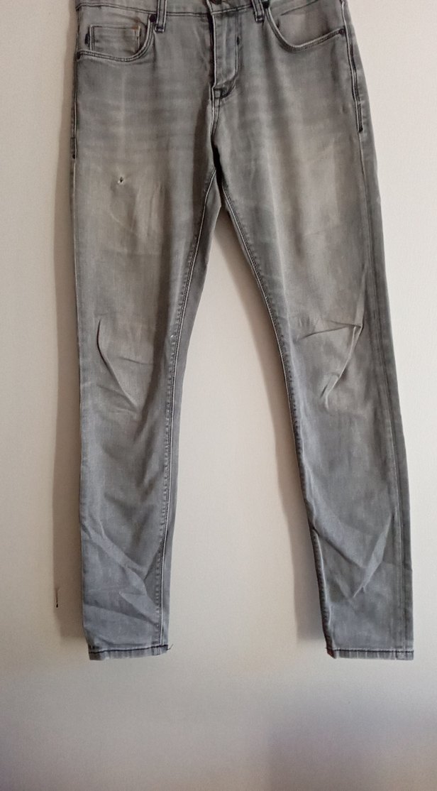 Gri Erkek Denim Pantolon Regular Fit - Görsel 2