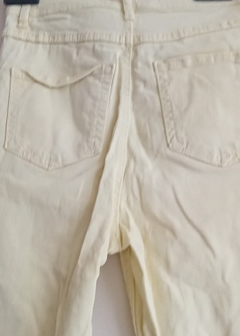 limon sarısı Pantolonu ve Siyah Straplez Üst - Görsel 13