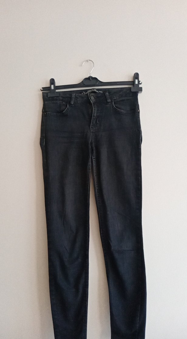 Siyah Kadın Skinny Jean Pantolon - Görsel 2