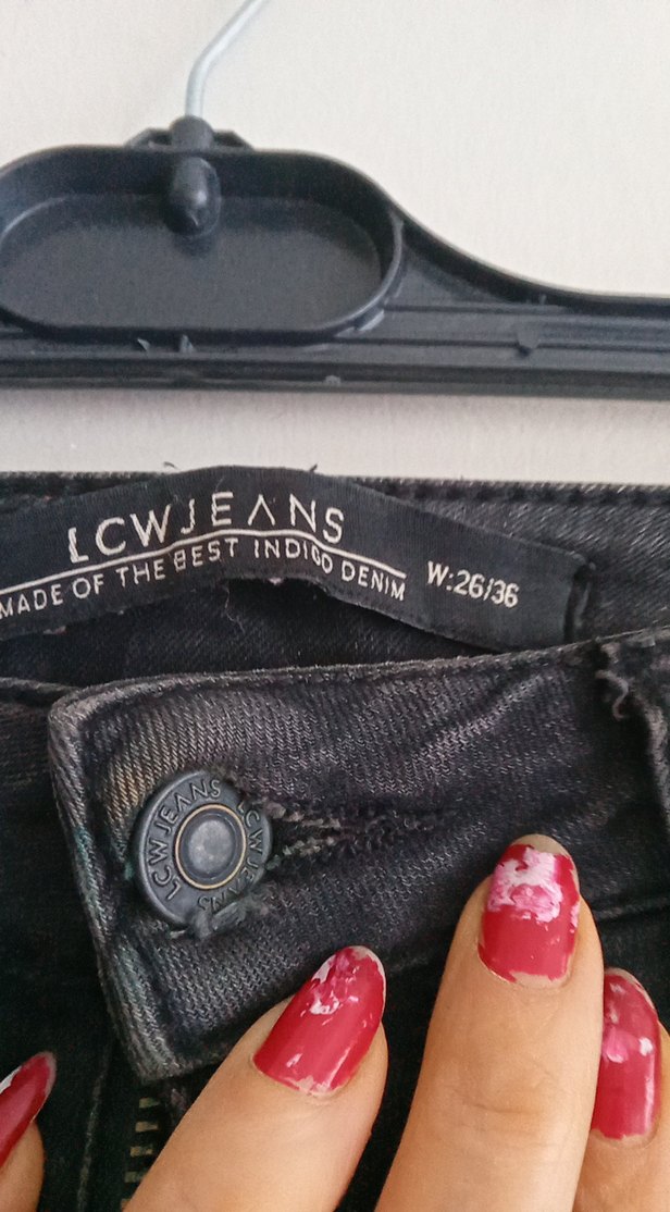 Siyah Kadın Skinny Jean Pantolon - Görsel 4