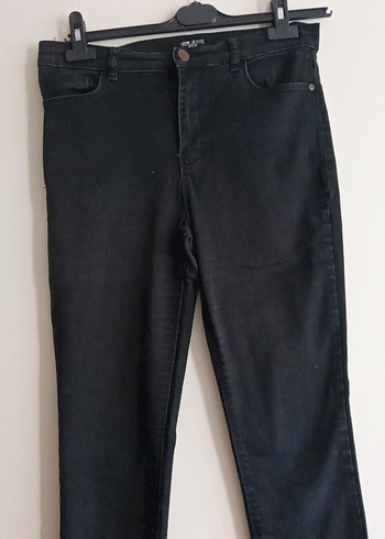 Siyah Kadın Skinny Midi Kot Pantolon ikili - Görsel 5