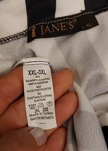 xl Beden beyaz Renk Çizgili Uzun Askılı Elbise