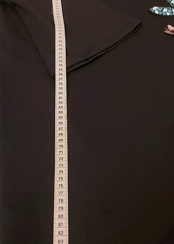 3 D Kelebek detaylı tasarım elbise - Görsel 5