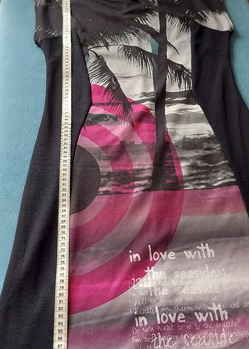 Desigual Siyah Baskılı Elbise - Görsel 3