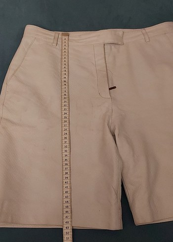 Deri Kadın Şort - Görsel 3