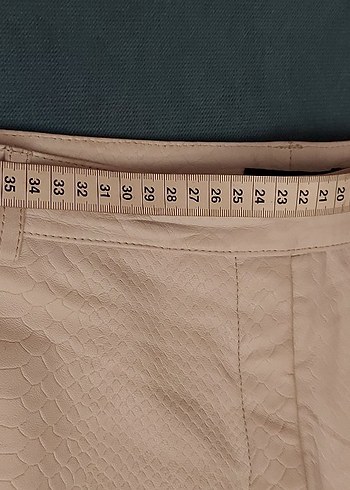 Deri Kadın Şort - Görsel 4