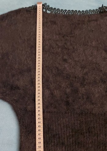 Siyah Tüylü Kadın Kazak - Görsel 5