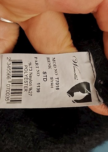 Siyah Tüylü Kadın Kazak - Görsel 10