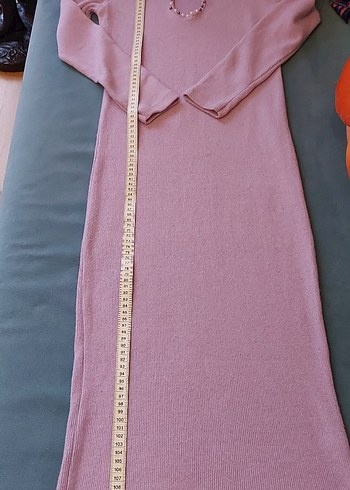 Lilâ Triko Elbise - Görsel 5