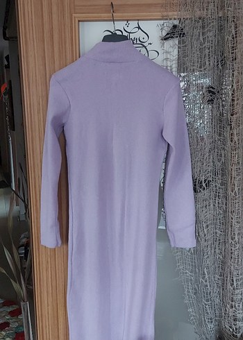 Lilâ Triko Elbise - Görsel 2