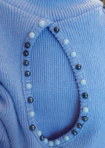 Lilâ Triko Elbise - Görsel 7