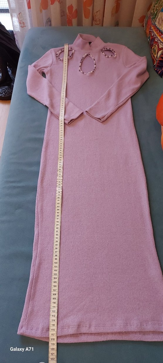 Lilâ Triko Elbise - Görsel 5