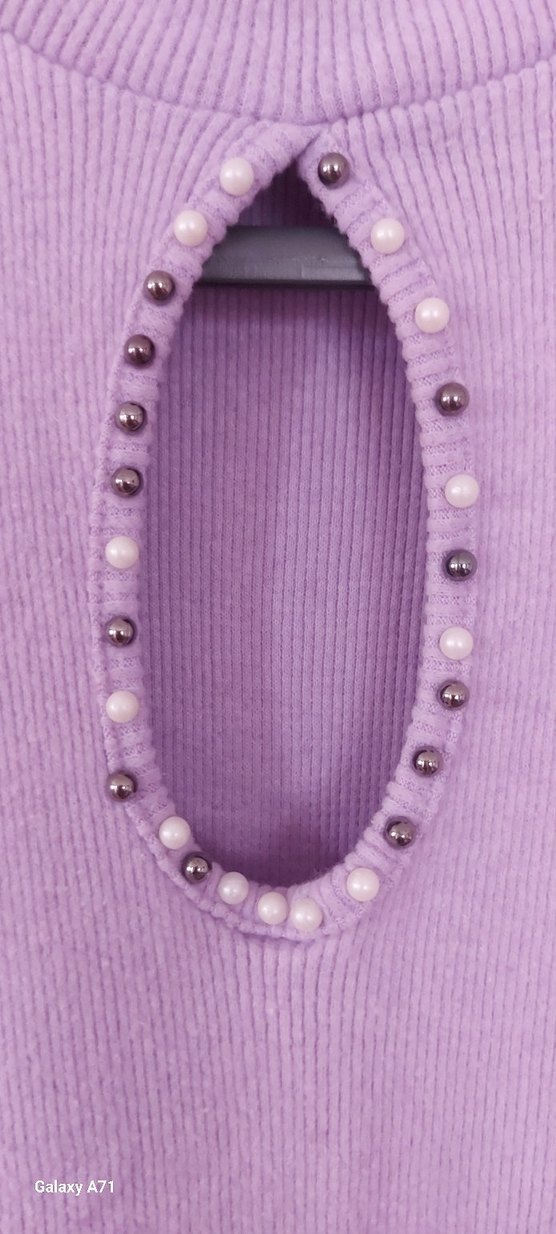 Lilâ Triko Elbise - Görsel 3