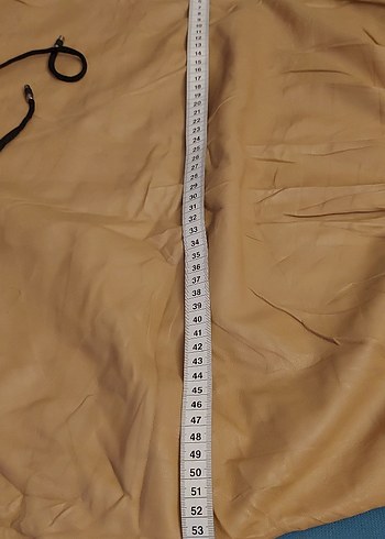 İtalyan Bej Kapüşonlu Deri Sweatshirt - Görsel 4