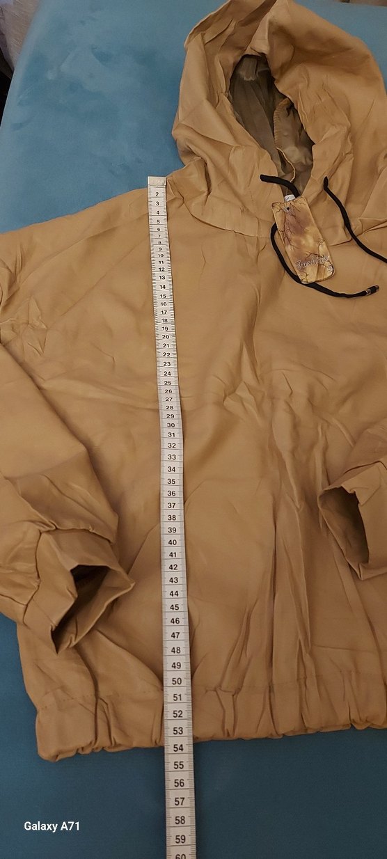 İtalyan Bej Kapüşonlu Deri Sweatshirt - Görsel 3