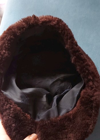 Gerçek kürk şapka - Görsel 4