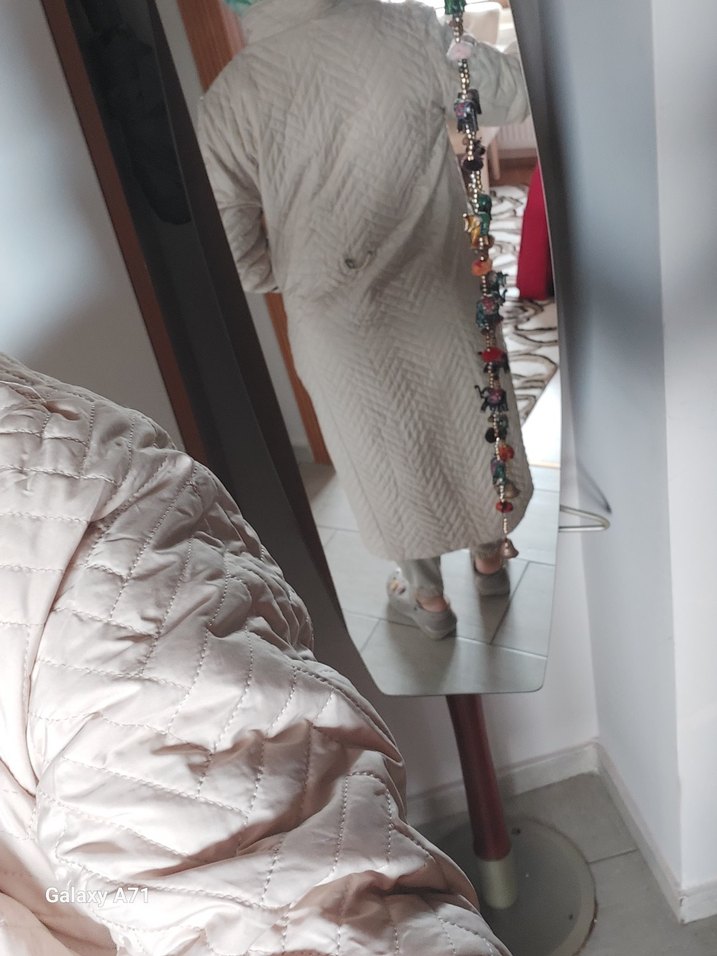 Noi Marka Kapitone İnce Kaban - Görsel 4