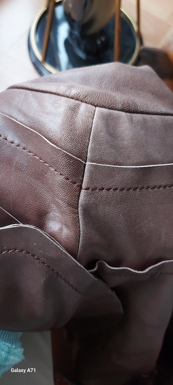 Kahverengi Kadın Deri Ceket - Görsel 5