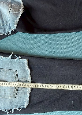 Jean detaylı eşofman altı - Görsel 3