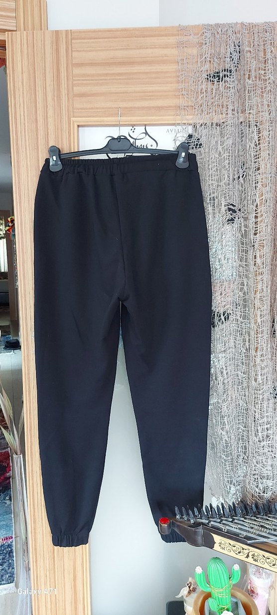 Jean detaylı eşofman altı - Görsel 2