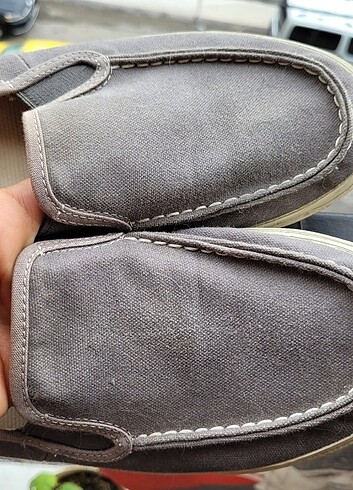 Gri keten ayakkabı - Görsel 6