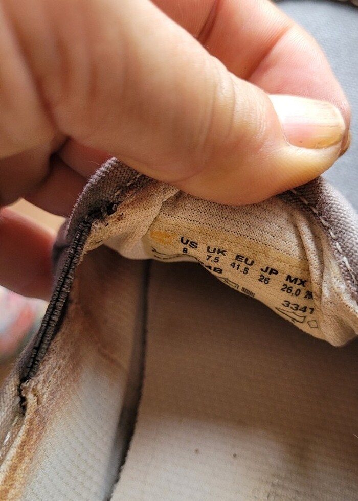 Gri keten ayakkabı - Görsel 2