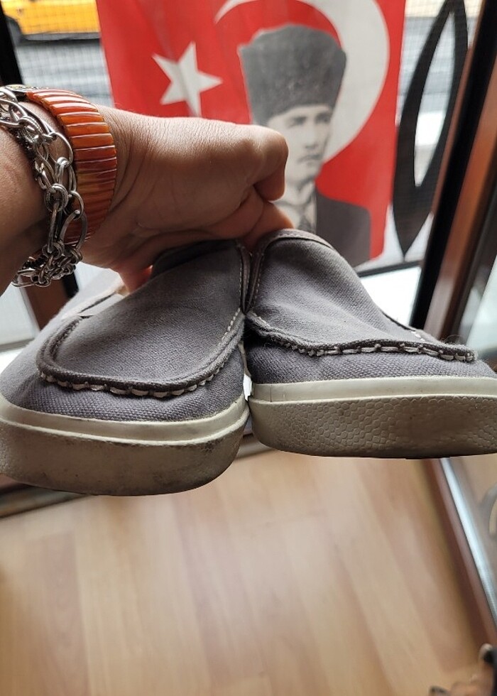 Gri keten ayakkabı - Görsel 5