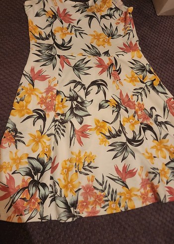 H&M Çiçek Desenli Bohem Midi Elbise