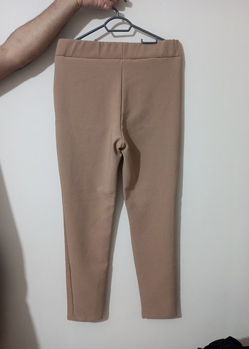 l Beden camel Renk Bej Kadın Normal Boy Kumaş Pantolon