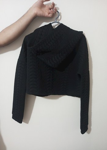 s Beden siyah Renk Crop Sweatshirt