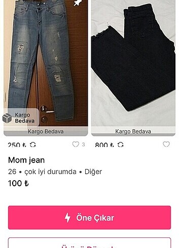 Diğer Mom jean 