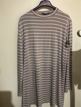 Suud collection bej çizgili tişört