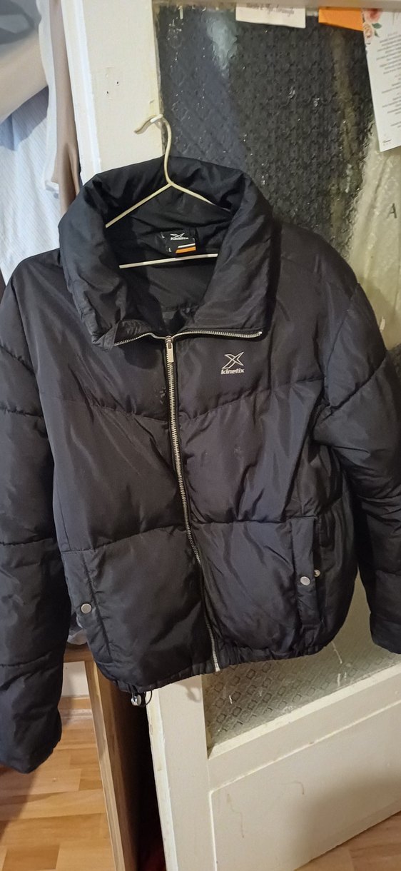 Kinetix marka Kadın Siyah Fermuarlı Kışlık Mont large beden - Görsel 3