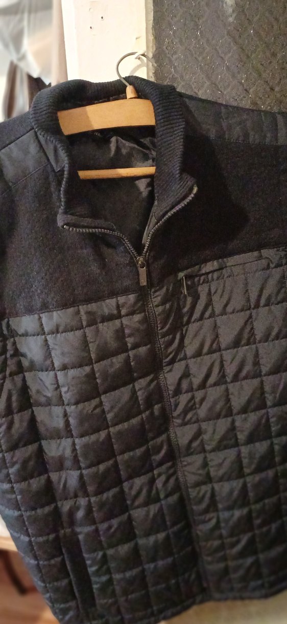 Fermuarlı Gri Erkek Biker Mont - Görsel 2