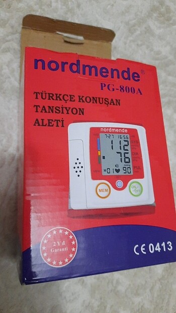 Konuşan tansiyon aleti 150 tl sıfır ayarda kutusuyla 