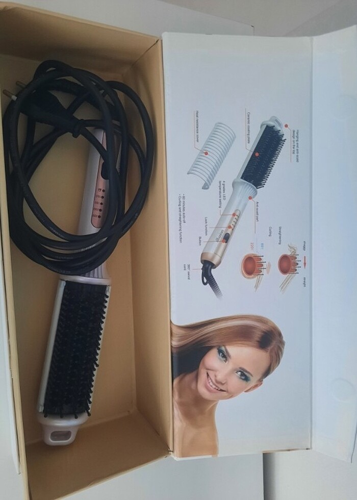 Saç düzleştirici Taraklı fakir hiç bir sorunu yoktur çok az kull - Görsel 3