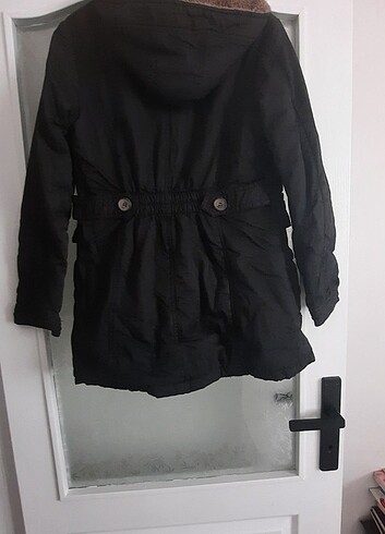 mont bayan kürklü M beden sıfır ayarda  1 yada 2 kez giyilmiştir - Görsel 6