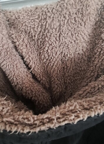 mont bayan kürklü M beden sıfır ayarda  1 yada 2 kez giyilmiştir - Görsel 8