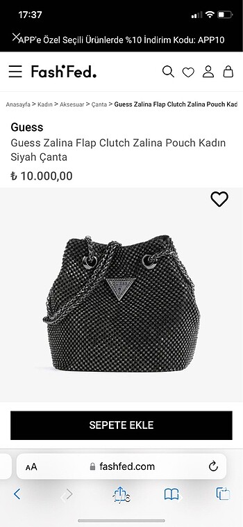 Zara zalina taşlı çanta