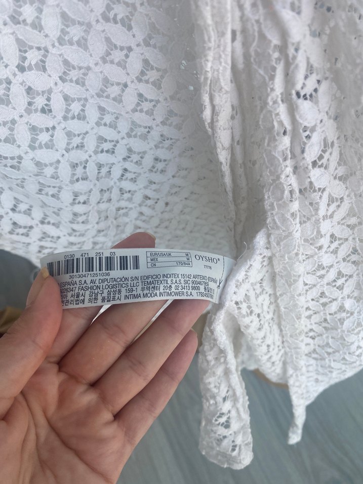 Oysho dantel işlemeli pareo - Görsel 4