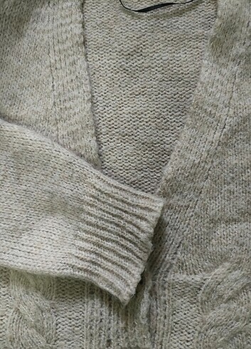 universal Beden Krem Renk Oversize Hırka